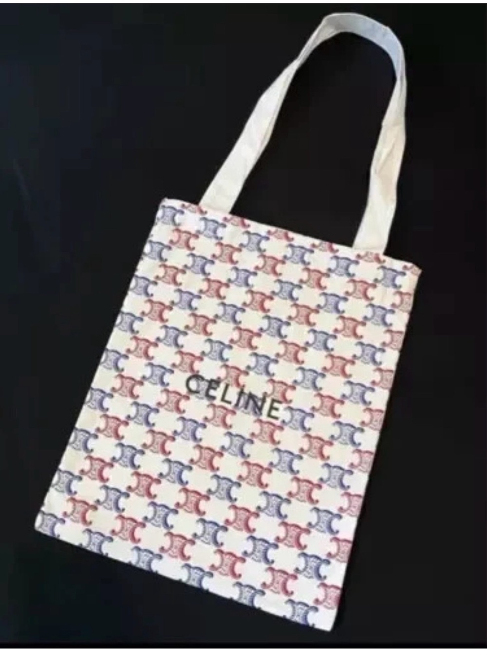 Celine Triomphe Tote Bag - Red/Blue/White - Beauty GWP New